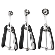 TJ POP Small Cookie Scoop Set 3 PCS Include 1 Tsp/2 Tsp /3tsp Cookie Scoops