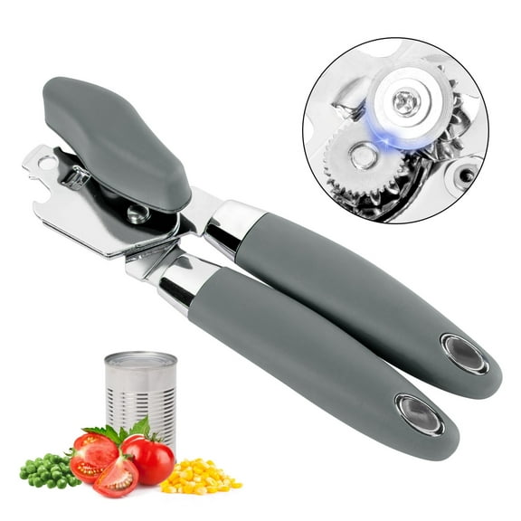 TJ Pop Stainless Steel Heavy Duty Hand Manual Held Can Openers，gray