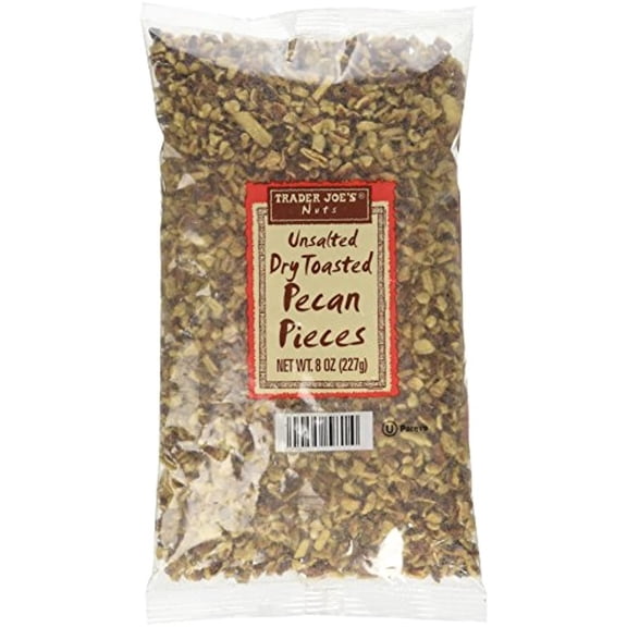TJ Unsalted Dry Toasted Pecan Pieces 8Oz