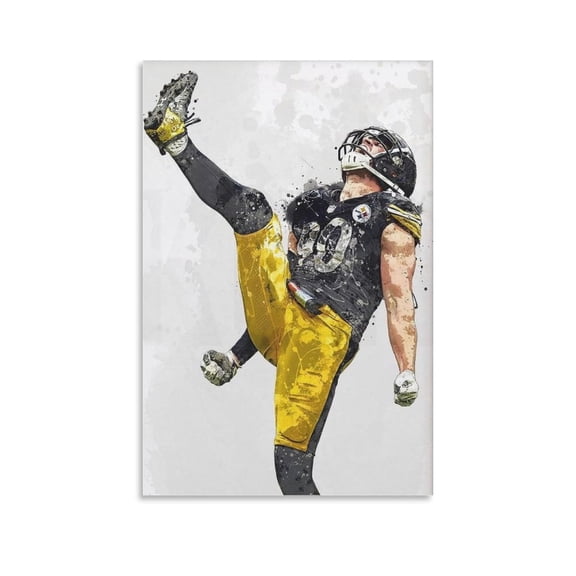 TJ Watt Canvas Poster(2) Canvas Art Poster and Wall Art Picture Print Modern Family bedroom Decor Posters 12x18inch(30x45cm)