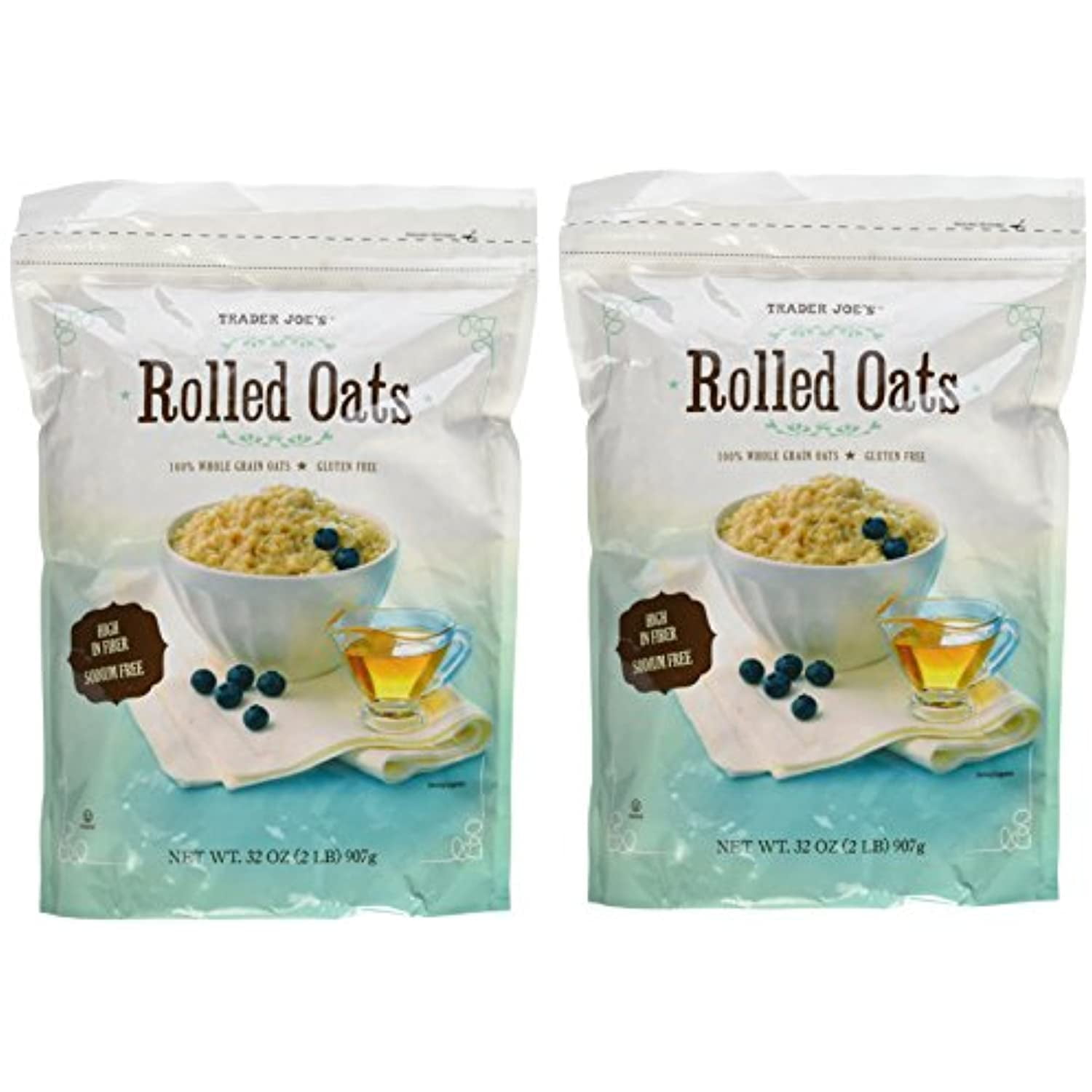 TJ Whole Grain, Gluten Free Rolled Oats - Two 32 Oz. Bags