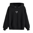 thumbnail image 1 of TJAZFJPA Aesthetic Hoodies Girls Heart Graphic Print Long Sleeve Hooded Sweatshirt Pullover Tops Baby Hoodie Cute Sweatshirts 8-9 Years, 1 of 7