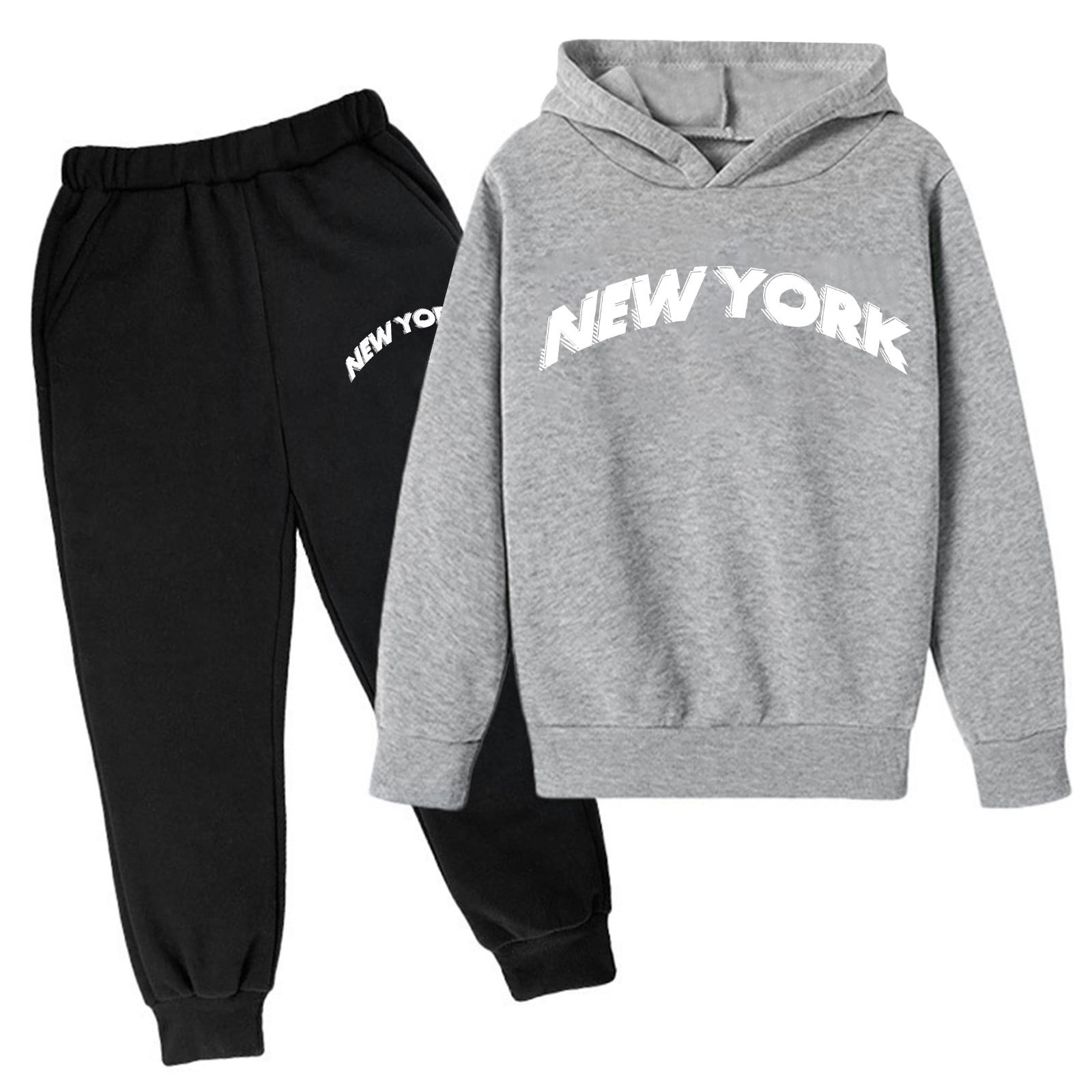 TJAZFJPA Baby Boy Outfits Summer Newborn Children's Hoodie Pullover Sweatshirt Sweatpants Set Popular Printed Hoodie Set on Underwear 2024 Casual Letter Printed Long Sleeve Out Wear