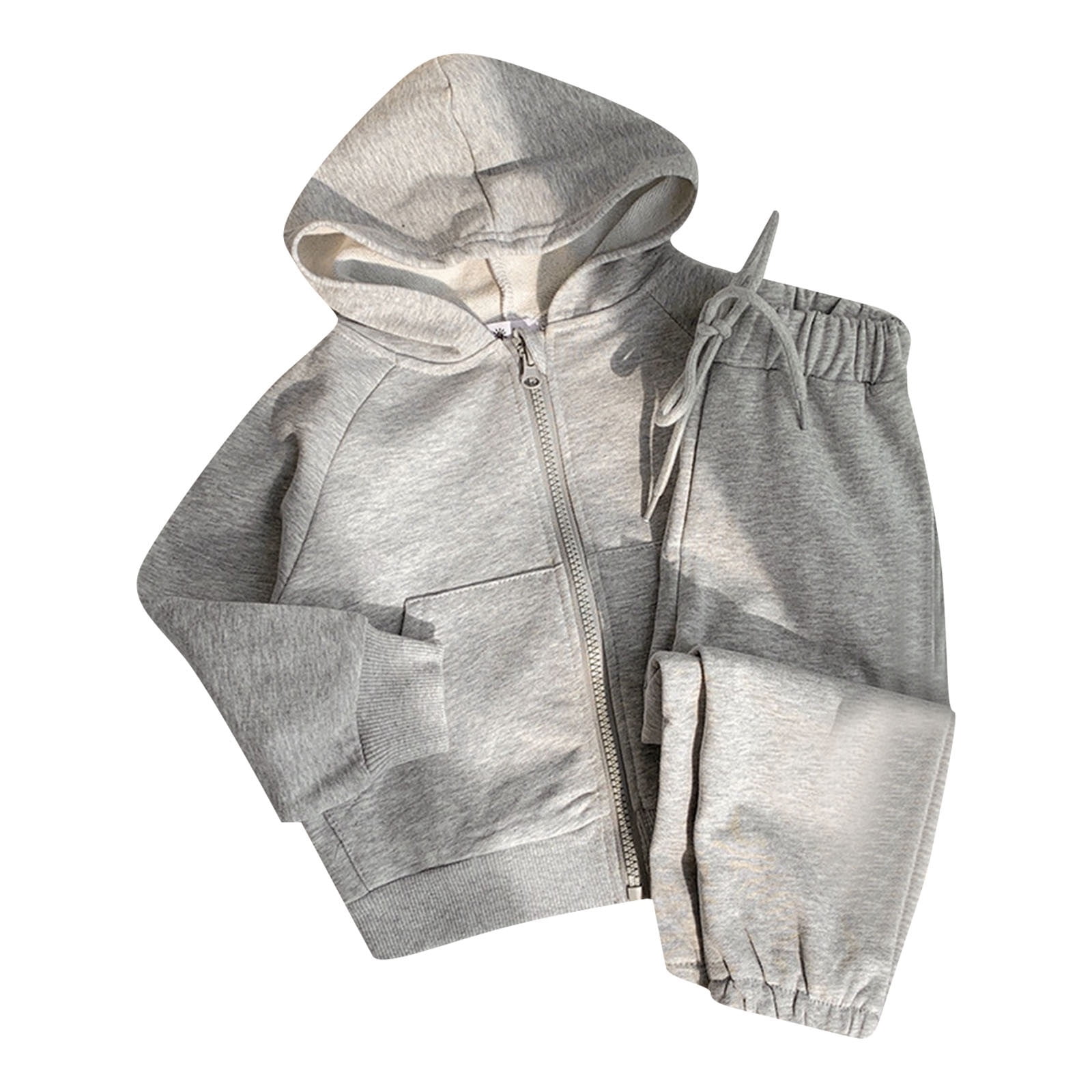 TJAZFJPA Baby Boy Summer Outfits Sets Girls Boys Tracksuit Athletic Sweatsuits Pullover Hoodie 2 Pieces Kids Sweatshirt and Jogger Sweatpants Outfits Set Kids Sweatsuit Toddler Boy Clothes