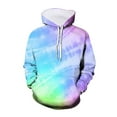 thumbnail image 1 of TJAZFJPA Fall Hoodie Rounded Hem Half Zip 3D Visual Digital Printed Children's Hoodie Tie Dye Printed Children's Hoodie Pullover Sweatshirt Kids Hoodies Girlszipper 9-10 Years, 1 of 3