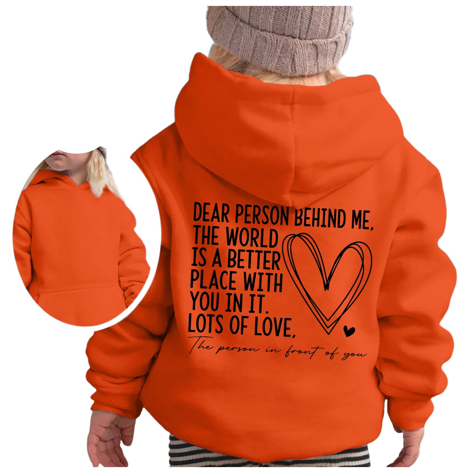 TJAZFJPA Funny Hoodies Girl's Hoodie Long Sleeve Soft Sweatshirt
