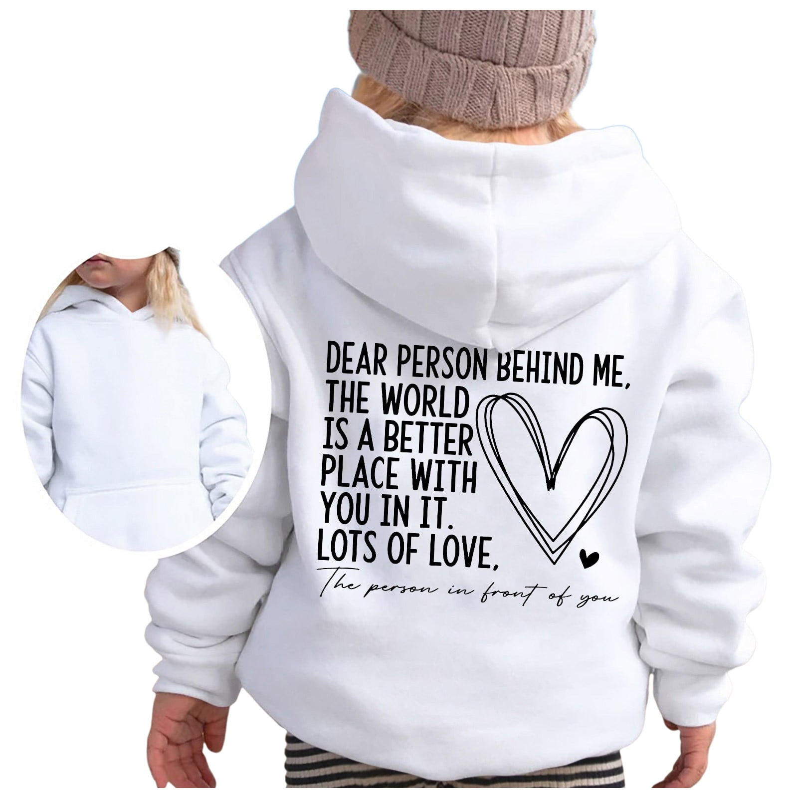 TJAZFJPA Funny Hoodies Girl's Hoodie Long Sleeve Soft Sweatshirt