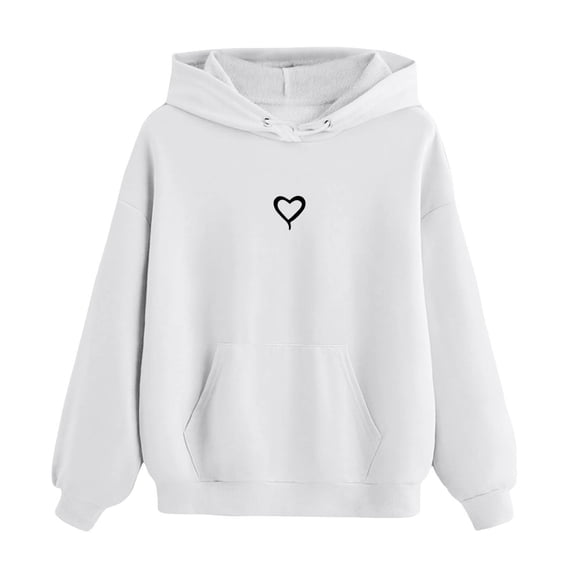 TJAZFJPA Green Sweatshirt Girls Heart Graphic Print Long Sleeve Hooded Sweatshirt Pullover Tops Comfy Hoodie Navy Hoodie 4-5 Years