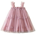 thumbnail image 1 of TJAZFJPA Junior Bridesmaid Dresses Toddler Girls Sleeveless Butterfly Tulle Princess Dress Dance Party Dresses Clothes Girls Dresses 4T Fancy Girls Dresses Size 7/8 6-12 Months, 1 of 8