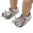 thumbnail image 1 of TJAZFJPA Newborn Shoes Girls Girls Single Shoes Bowknot First Walkers Shoes Toddler Sandals Princess Shoes Kids Running Shoes Black White Toddler Running Shoes Soccer, 1 of 5
