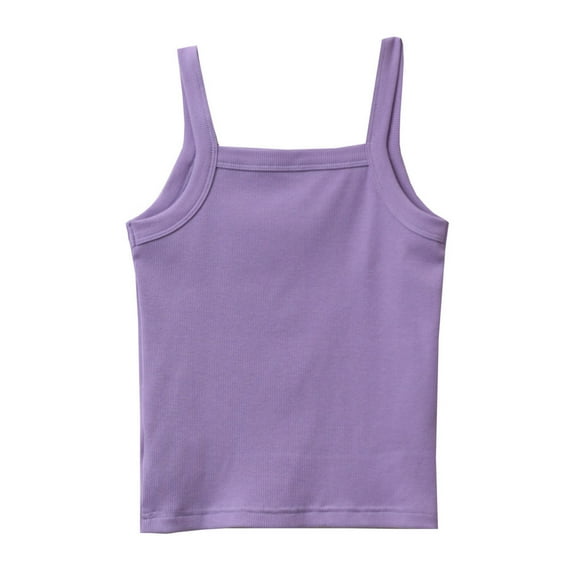 TJAZFJPA Plain White Tshirt Kids for Tie Dye Girls Kids Undershirt Tank Top Soft Undershirt for Boys and Girls Ribbed Knit Tank Tops Long Sleeve Top Work Tops