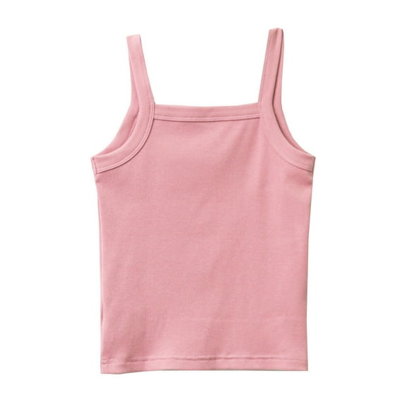 TJAZFJPA Purple Top Kids Undershirt Tank Top Soft Undershirt for Boys and Girls Ribbed Knit Tank Tops Kids White T Shirt Girls Crop Top Sweetheart Neckline Top