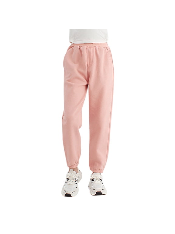 Youth Baseball Pants Boys Girls Solid Pants Jogger Sweatpants with Pockets Warm Kids Trousers Casual Pants Youth Baseball Pants Black Track Pants 10-12 Years