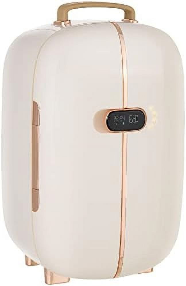 TJCGDTY Portable Skincare Fridge with LED Display 12L Mini Fridge for
