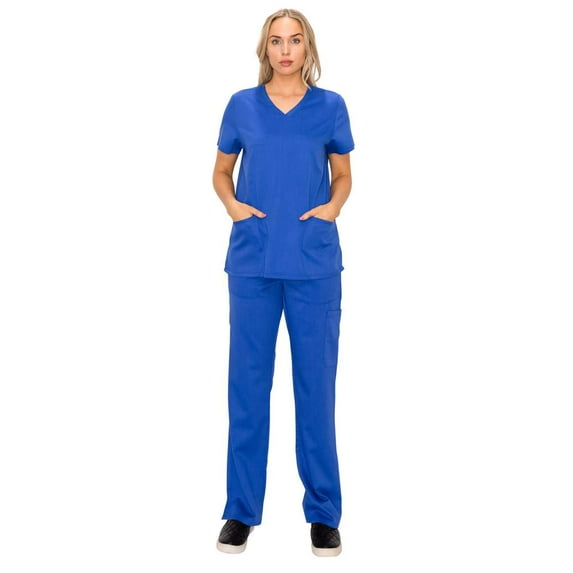 TJM - women's medical uniform scrub sets 2-piece set