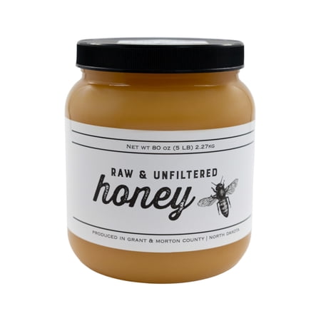 TJO Bees Raw and Unfiltered Honey - 80 oz (5 lb) Jar