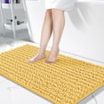 thumbnail image 1 of TJOUL Bathroom Rug – Extra Soft, Absorbent, Non-Slip, Quick Dry Chenille Bath Mat, Machine Washable, 55" x 24", Yellow, 1 of 9