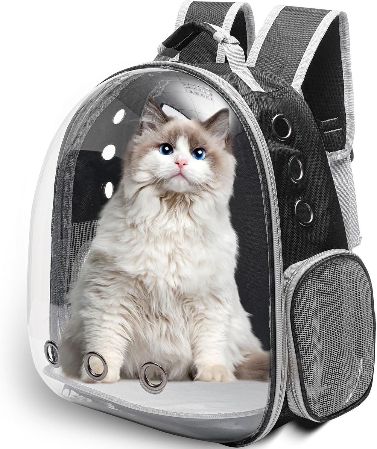 TJOUL Large Cat Backpack Carrier for Travel and Hiking Transparent Pet ...