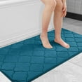 thumbnail image 1 of TJOUL Memory Foam Bath Mat Rug 24x16, Soft and Absorbent Bathroom Rugs, Non-Slip, Comfortable, Machine Washable Bath Carpet for Bathroom Floor, Tub, Shower and Home Decor Accessories, Black, 1 of 17