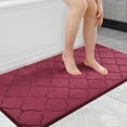 thumbnail image 1 of TJOUL Memory Foam Bath Mat Rug 24x16, Soft and Absorbent Bathroom Rugs, Non-Slip, Comfortable, Machine Washable Bath Carpet for Bathroom Floor, Tub, Shower and Home Decor Accessories, Black, 1 of 18