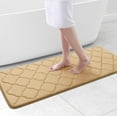 thumbnail image 1 of TJOUL Memory Foam Bath Mat Rug 24x16, Soft and Absorbent Bathroom Rugs, Non-Slip, Comfortable, Machine Washable Bath Carpet for Bathroom Floor, Tub, Shower and Home Decor Accessories, Black, 1 of 18