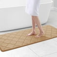 thumbnail image 1 of TJOUL Memory Foam Bath Mat Rug 24x16, Soft and Absorbent Bathroom Rugs, Non-Slip, Comfortable, Machine Washable Bath Carpet for Bathroom Floor, Tub, Shower and Home Decor Accessories, Black, 1 of 18