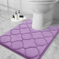 thumbnail image 1 of TJOUL Memory Foam Bath Mat Rug 24x16, Soft and Absorbent Bathroom Rugs, Non-Slip, Comfortable, Machine Washable Bath Carpet for Bathroom Floor, Tub, Shower and Home Decor Accessories, Black, 1 of 15