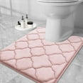 thumbnail image 1 of TJOUL Memory Foam Bath Mat Rug 24x16, Soft and Absorbent Bathroom Rugs, Non-Slip, Comfortable, Machine Washable Bath Carpet for Bathroom Floor, Tub, Shower and Home Decor Accessories, Black, 1 of 17