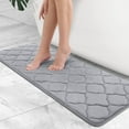 thumbnail image 1 of TJOUL Memory Foam Bath Mat Rug 24x16, Soft and Absorbent Bathroom Rugs, Non-Slip, Comfortable, Machine Washable Bath Carpet for Bathroom Floor, Tub, Shower and Home Decor Accessories, Black, 1 of 18