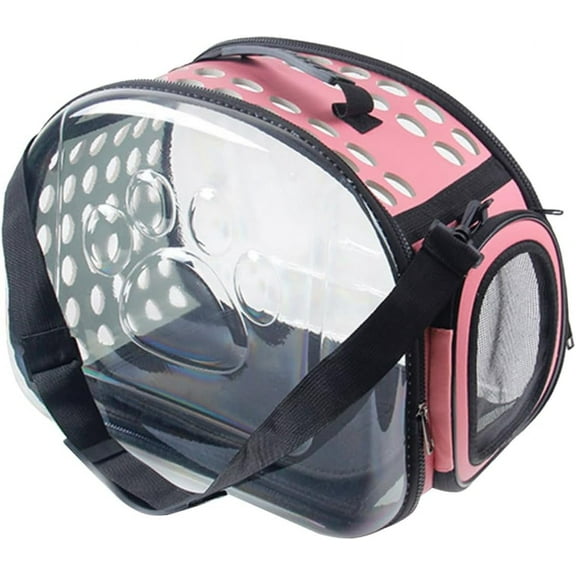 TJOUL Portable Cat Dog PET Carrier Backpack Expandable Outdoor Travel Storage Bag for Cats and Dogs Large Size 42x28x32cm for Hiking and Traveling