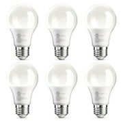 TJOY 6 Pack A19 LED Light Bulbs, 60 Watt Equivalent LED Bulb, Efficient 9W, Daylight 5000K, E26 Standard Base, Bright White Light Bulb, Non Dimmable, Energy Saving, 800LM, 80+ CRI, 120V, UL Listed
