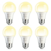 TJOY 6 Pack A19 LED Light Bulbs, 60 Watt Equivalent LED Bulb, Efficient 9W, Soft White 2700K, E26 Standard Base, Non Dimmable Energy Saving Light Bulb, 800LM, 80+ CRI, 120V, UL Listed