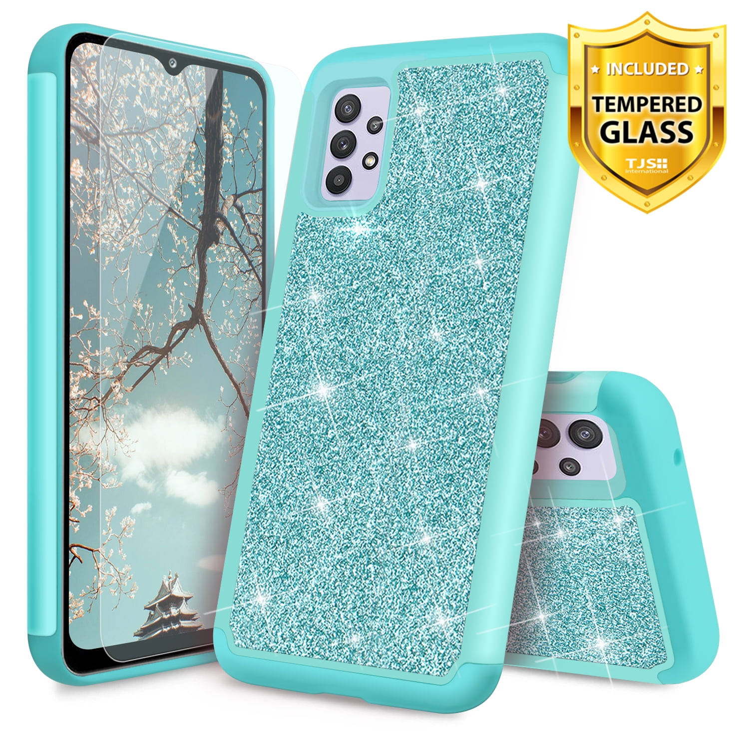 Buy Samsung Galaxy A32 5G Back Cover, Tempered Glass, Case - Luxurious  Covers