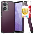 thumbnail image 1 of TJS for Cricket Magic 2 5G 2024 (U655AC) / AT&T Propel 2 5G (U655AA) Phone Case, with Tempered Glass Screen Protector, Magnetic Support Dual Layer Shockproof Drop Protection Impact Cover (Purple), 1 of 6