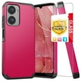 thumbnail image 1 of TJS for Cricket Magic 2 5G 2024 (U655AC) / AT&T Propel 2 5G (U655AA) Phone Case, with Tempered Glass Screen Protector, Magnetic Support Dual Layer Shockproof Drop Protection Impact Cover (Pink), 1 of 6