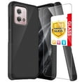thumbnail image 1 of TJS for Cricket Motorola Moto G Stylus 4G 2023 Phone Case, with Tempered Glass Screen Protector, Magnetic Support Dual Layer Shockproof Drop Protection Impact Cover (Black), 1 of 6