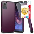 thumbnail image 1 of TJS for Cricket Outlast 5G 2024 / AT&T Motivate Pro 5G 2024 Phone Case, with Tempered Glass Screen Protector, Magnetic Support Dual Layer Shockproof Drop Protection Impact Cover (Purple), 1 of 6