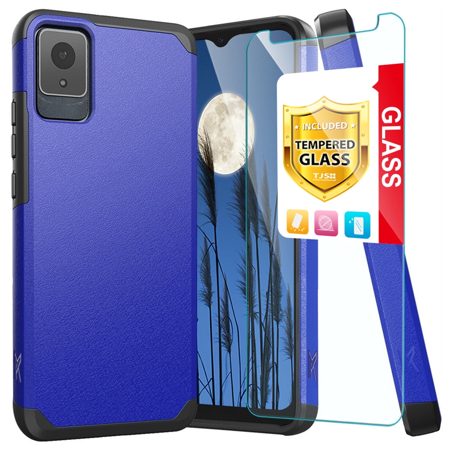 Phone Case For Cricket Outlast 5G 2024 (AT&T Motivate Pro 5G) - TPU Shockproof Cover With Hide Kickstand & Grip Strap