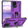 thumbnail image 1 of TJS for Motorola Moto Edge Plus 2023 Phone Case, Impact Resistant Metal Ring Magnetic Support Kickstand Drop Protector Cover for Moto Edge Plus 2023 (Purple), 1 of 6