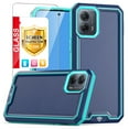 thumbnail image 1 of TJS for Motorola Moto G 5G 2023 Phone Case, with Tempered Glass Screen Protector, Dual Layer Shockproof Rugged Hybrid Drop Protector Cover for Moto G 5G 2023 (Blue), 1 of 6