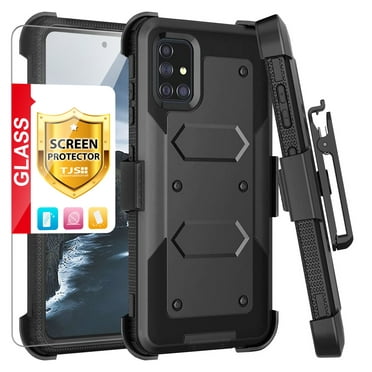 TJS for Motorola Moto G Stylus 5G 2023 Phone Case, with Tempered Glass Screen Protector, Belt Clip Holster Hybrid Impact Resist Rugged Kickstand Cover for Moto G Stylus 5G 2023 (Black)