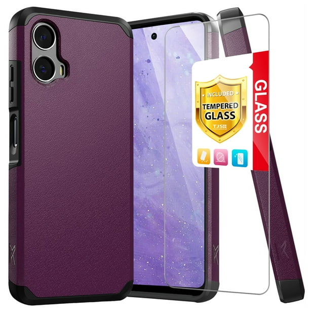 TJS for Motorola Moto G Stylus 5G 2024 Phone Case, with Tempered Glass