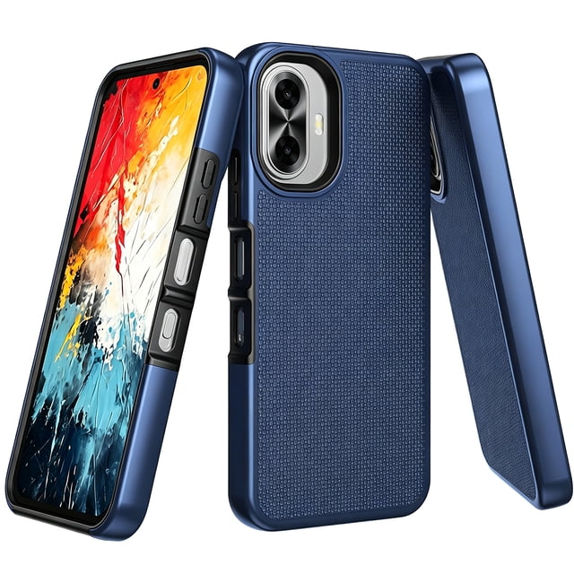 Shockproof Sticker TJS Phone Case for TCL K70 5G / TCL K70 XE, Slim Dual Layer Hybrid ...