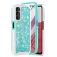 thumbnail image 1 of TJS for Samsung Galaxy A14 5G Phone Case, with Built-in Screen Protector, Full Body Protective Glitter Bling Design Heavy Duty Hybrid Cover for Galaxy A14 5G (Teal), 1 of 6