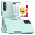 thumbnail image 1 of TJS for Samsung Galaxy A25 5G Phone Case, with Tempered Glass Screen Protector, Heavy Duty Rugged Shockproof Full Body Protection Cover for Galaxy A25 5G (Teal), 1 of 6