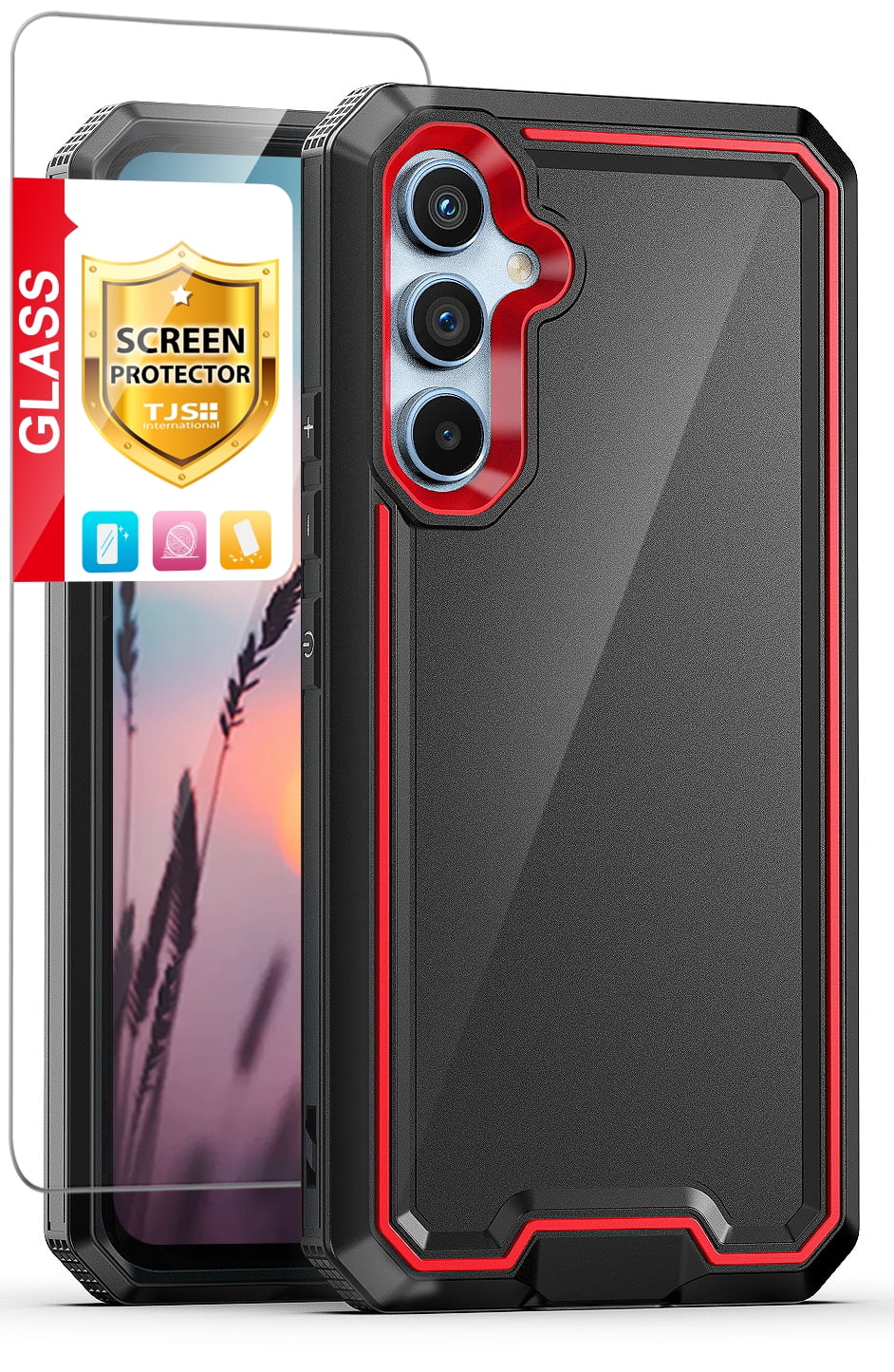 1] Galaxy A54 Case Galaxy A54 Case [ Tempered Glass - Temu