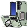 thumbnail image 1 of TJS for Samsung Galaxy S22 Plus Phone Case, [Military Grade] Heavy Duty Protective Cover, Magnetic Support Ring Kickstand Case for Samsung S22 Plus (Green), 1 of 8
