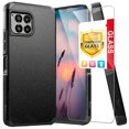 thumbnail image 1 of TJS for T-Mobile Revvl 7 Pro 5G Phone Case, with Tempered Glass Screen Protector, Dual Layer Hybrid Magnetic Support Shockproof Heavy Duty Cover (Black), 1 of 7
