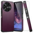 thumbnail image 1 of TJS for TCL 60 XL 5G / 60 XL Nextpaper 5G / 50 XL 5G / 50 XL NXTPAPER 5G Phone Case, with Tempered Glass Screen Protector, Dual Layer Hybrid Magnetic Support Shockproof Heavy Duty Cover (Purple), 1 of 5