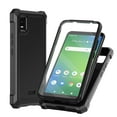 thumbnail image 1 of TJS for AT&T Vista 2023 (WTATTRW2 / 6812D) Phone Case, with Built-in Screen Protector, Full Body Protective Heavy Duty Hybrid Bumper Cover (Black), 1 of 6